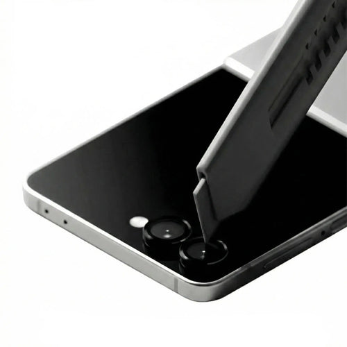 Z Flip tempered glass camera lens protector detail