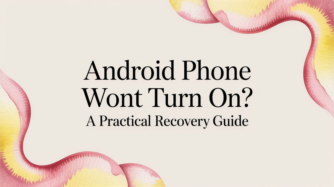Android Phone Wont Turn On? A Practical Recovery Guide
