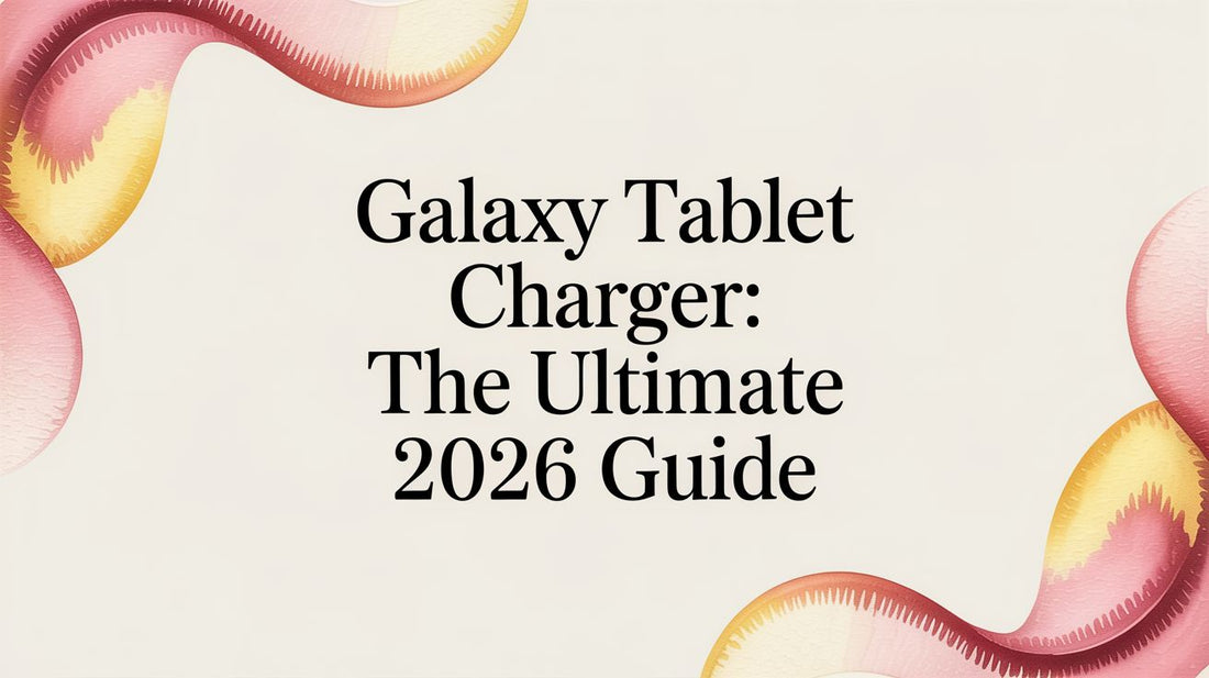 Galaxy Tablet Charger: The Ultimate 2026 Guide