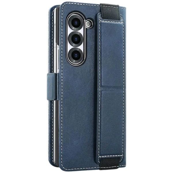Z Fold Leather Strap Wallet Case