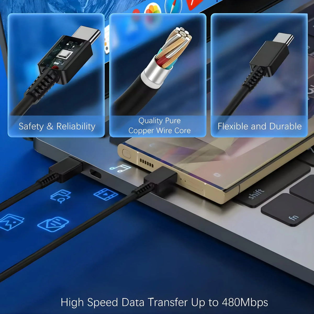 45W Super Fast Charger Wall USB-C Adapter