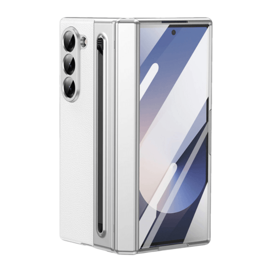 Luxury Leather Hinge Phone Case For Samsung Galaxy Z Fold Series - FoldifyCase