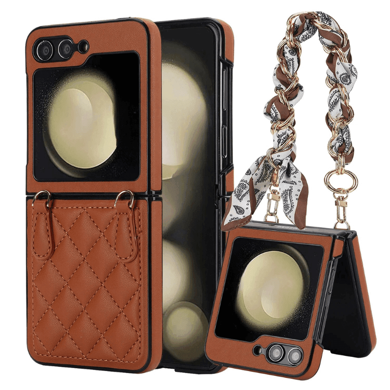 Fashion Crossbody Leather Case For Samsung Galaxy Z Flip Series - FoldifyCase