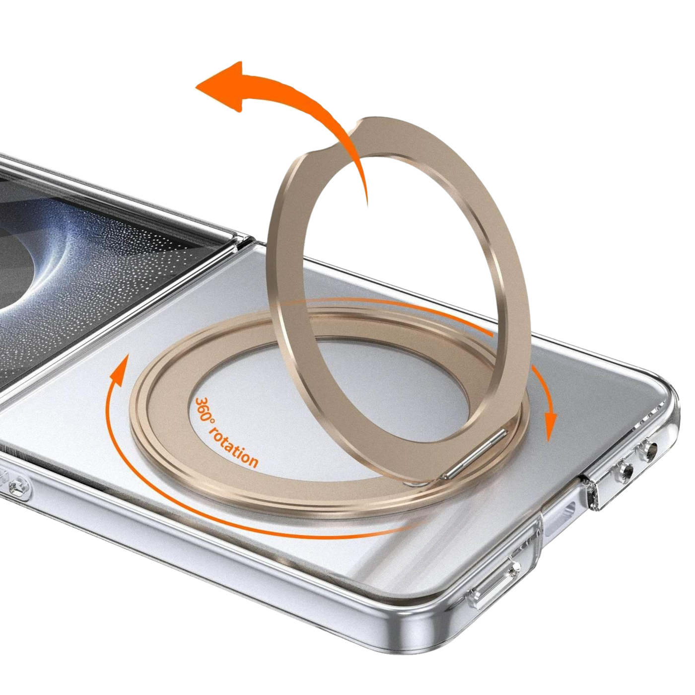 Ring - Spin to grip, flip to stand