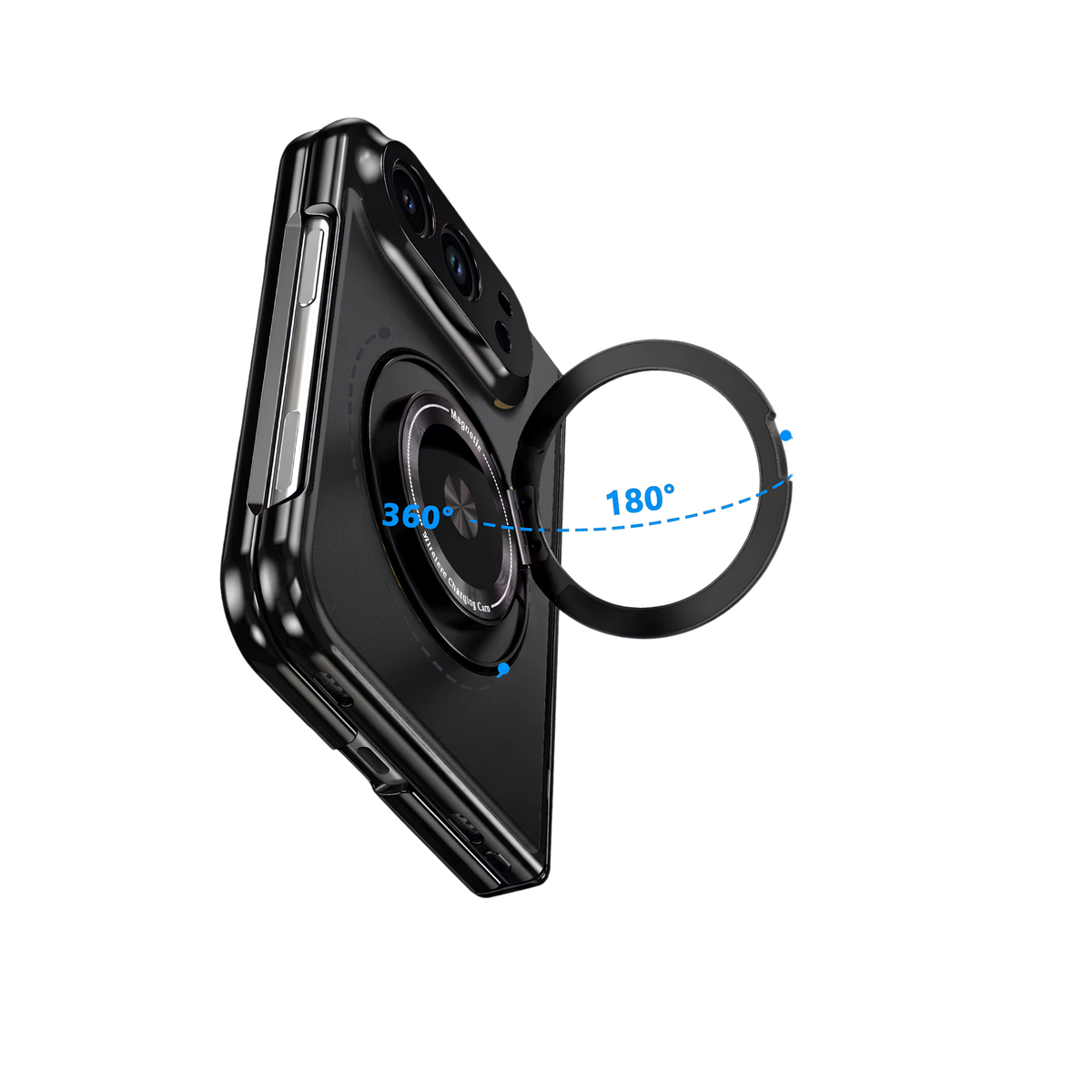 Axon M2 iPhone Duo Black 360 degree rotating 180 degree folding magnetic ring