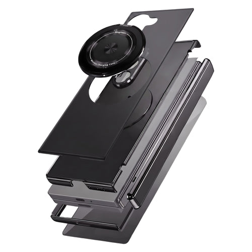 Axon M2 Galaxy Z Fold case layered construction breakdown - Black