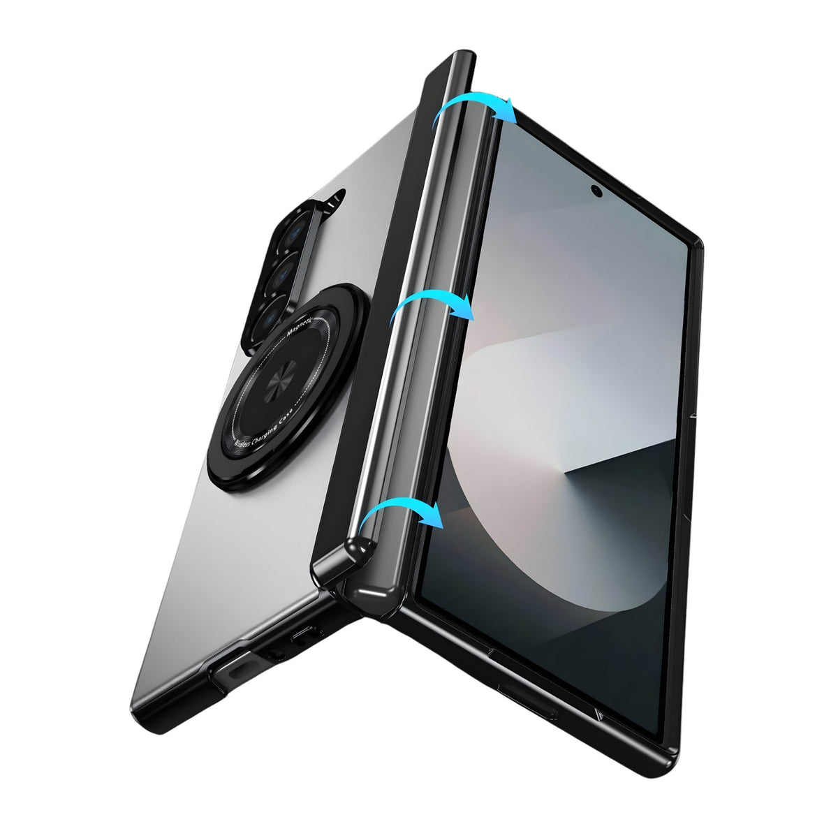 Axon M2 Galaxy Z Fold case feature diagram - MagSafe magnets