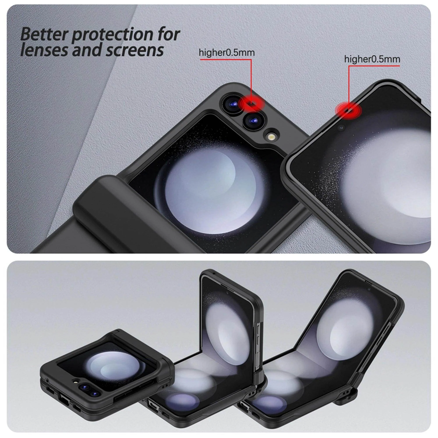 Lift - Cover screen and lenses, protected