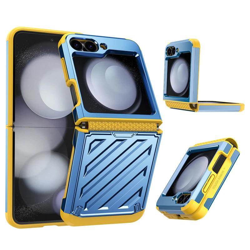 Electroplated Retractable Hinge Protective Case For Samsung Z Flip Series - FoldifyCase