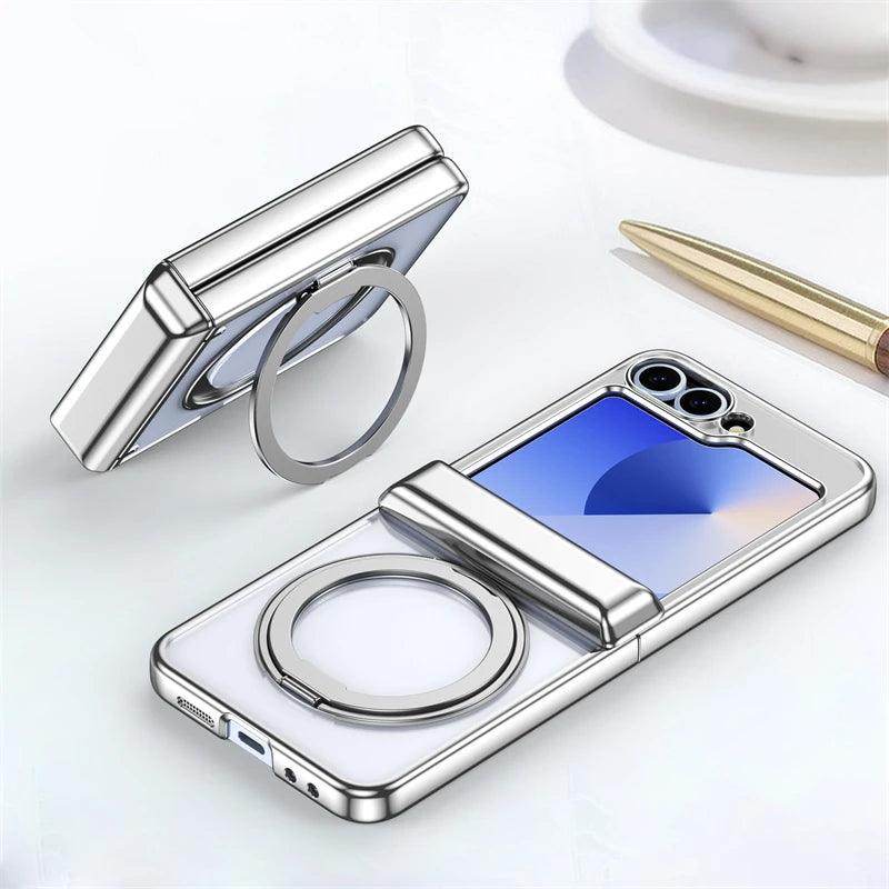 Luxury Plating Hinge 360°Magnetic Case For Samsung Galaxy Z Flip Series - FoldifyCase