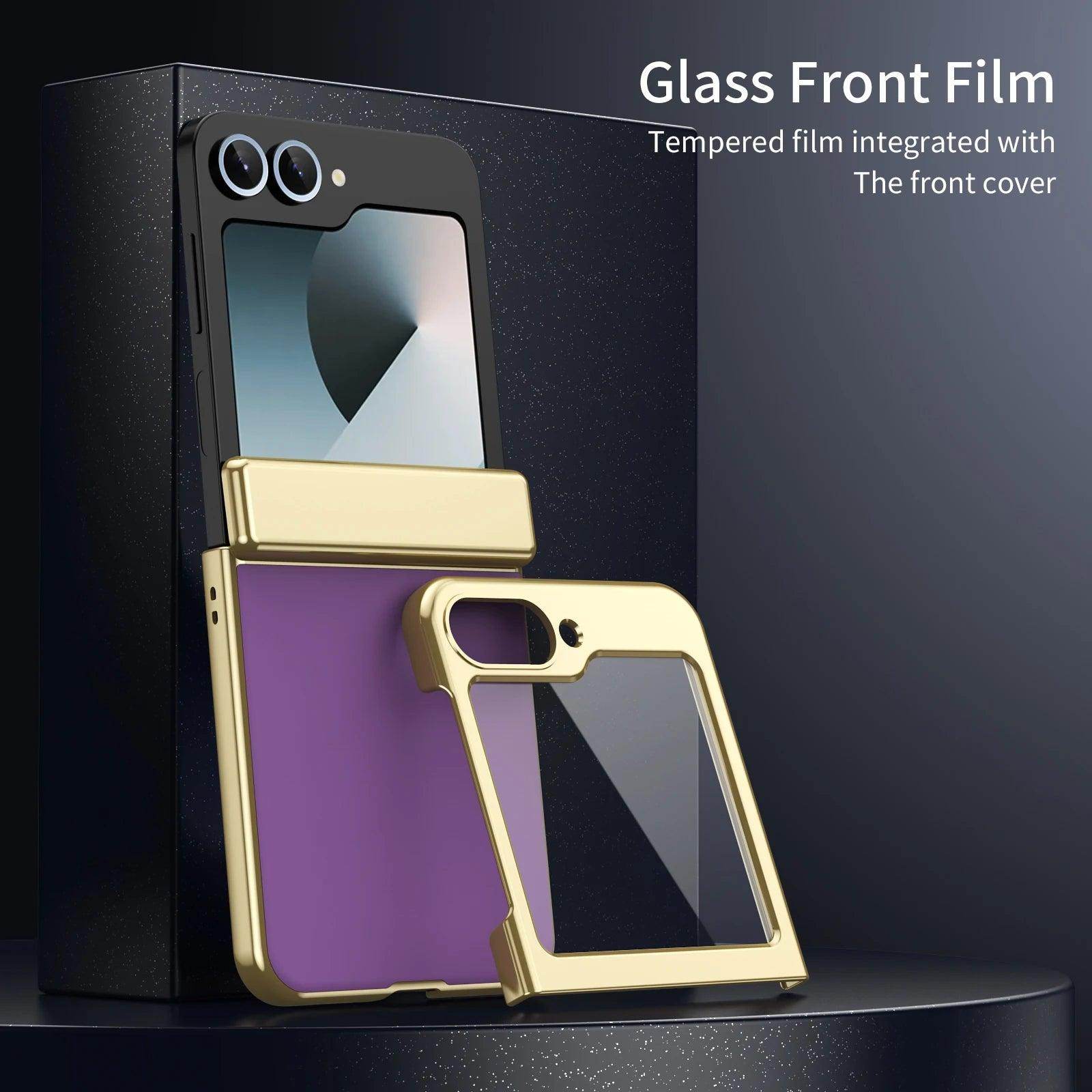 Plating Hinge Protection Case Screen For Samsung Galaxy Z Flip Series - FoldifyCase