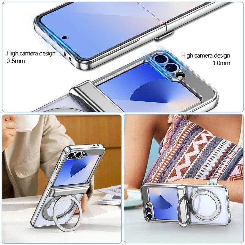 Luxury Plating Hinge 360°Magnetic Case For Samsung Galaxy Z Flip Series - FoldifyCase