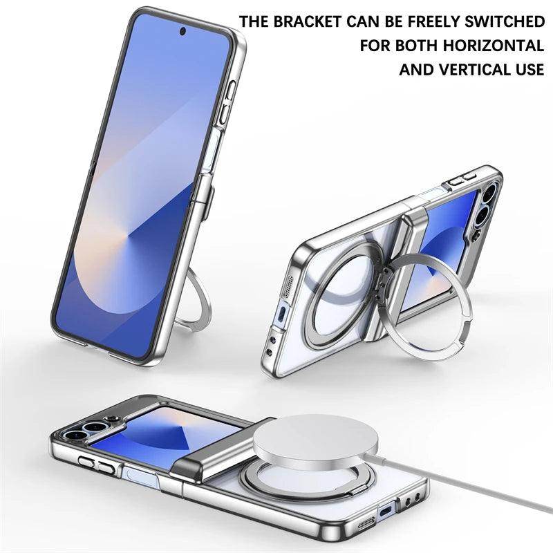 Luxury Plating Hinge 360°Magnetic Case For Samsung Galaxy Z Flip Series - FoldifyCase