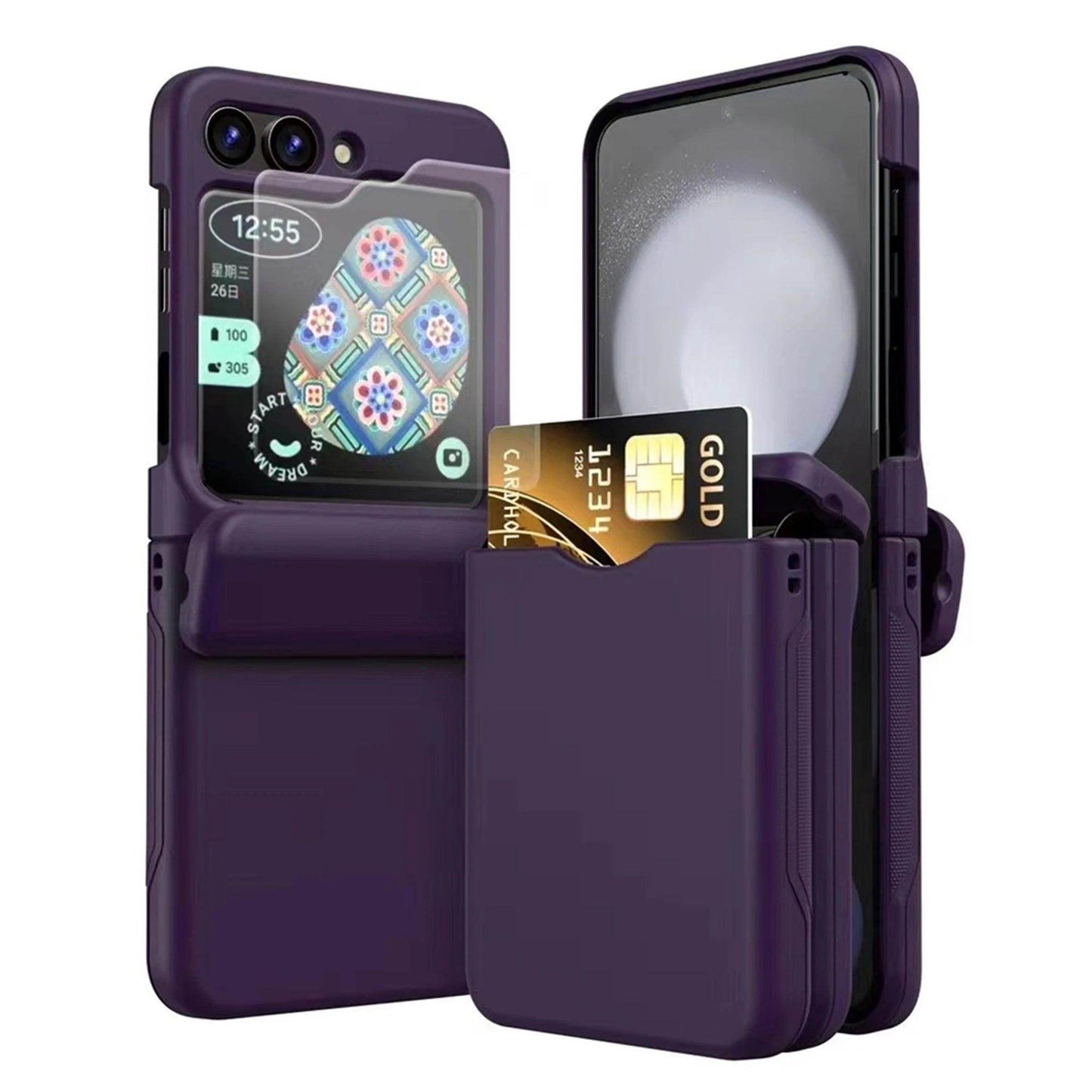 Card Slot Holder Phone Case For Samsung Galaxy Z Flip Series - FoldifyCase