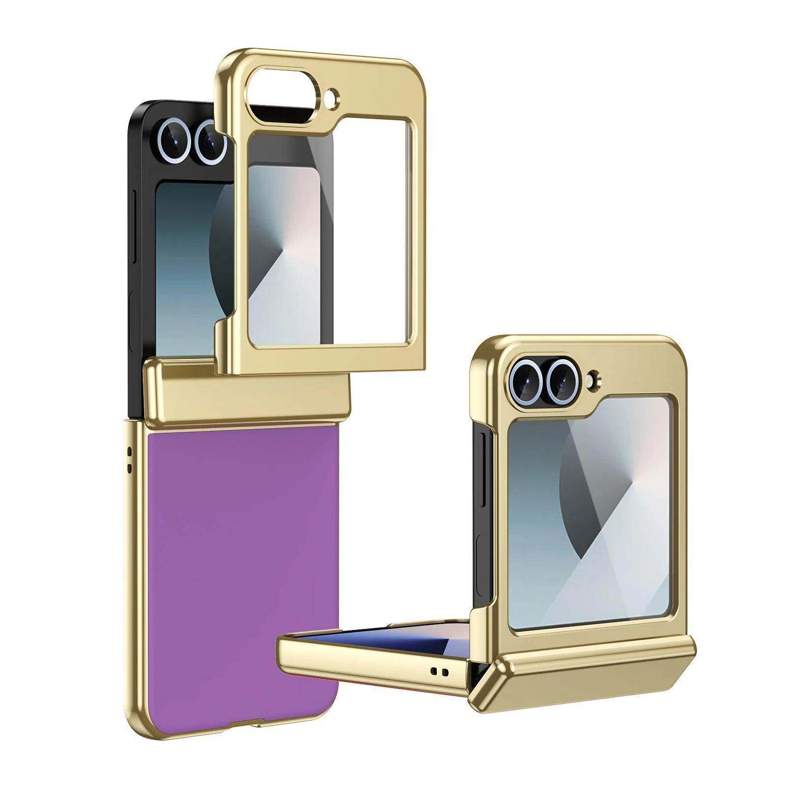 Plating Hinge Protection Case Screen For Samsung Galaxy Z Flip Series - FoldifyCase