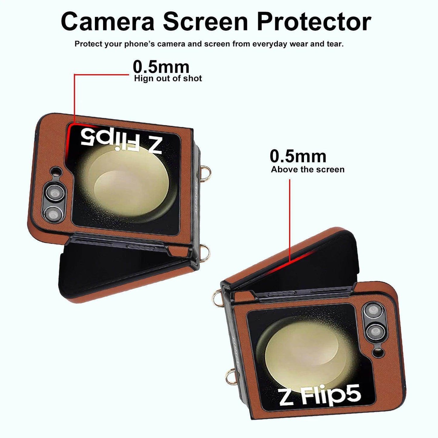 Fashion Crossbody Leather Case For Samsung Galaxy Z Flip Series - FoldifyCase