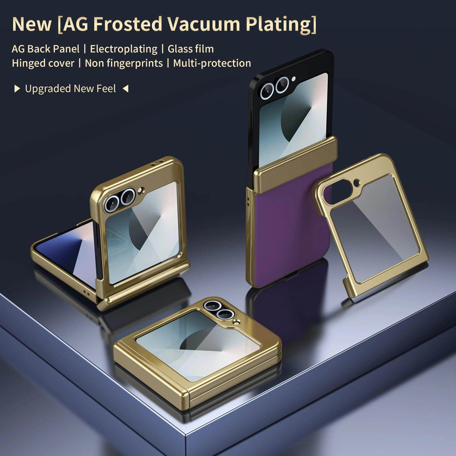 Plating Hinge Protection Case Screen For Samsung Galaxy Z Flip Series - FoldifyCase