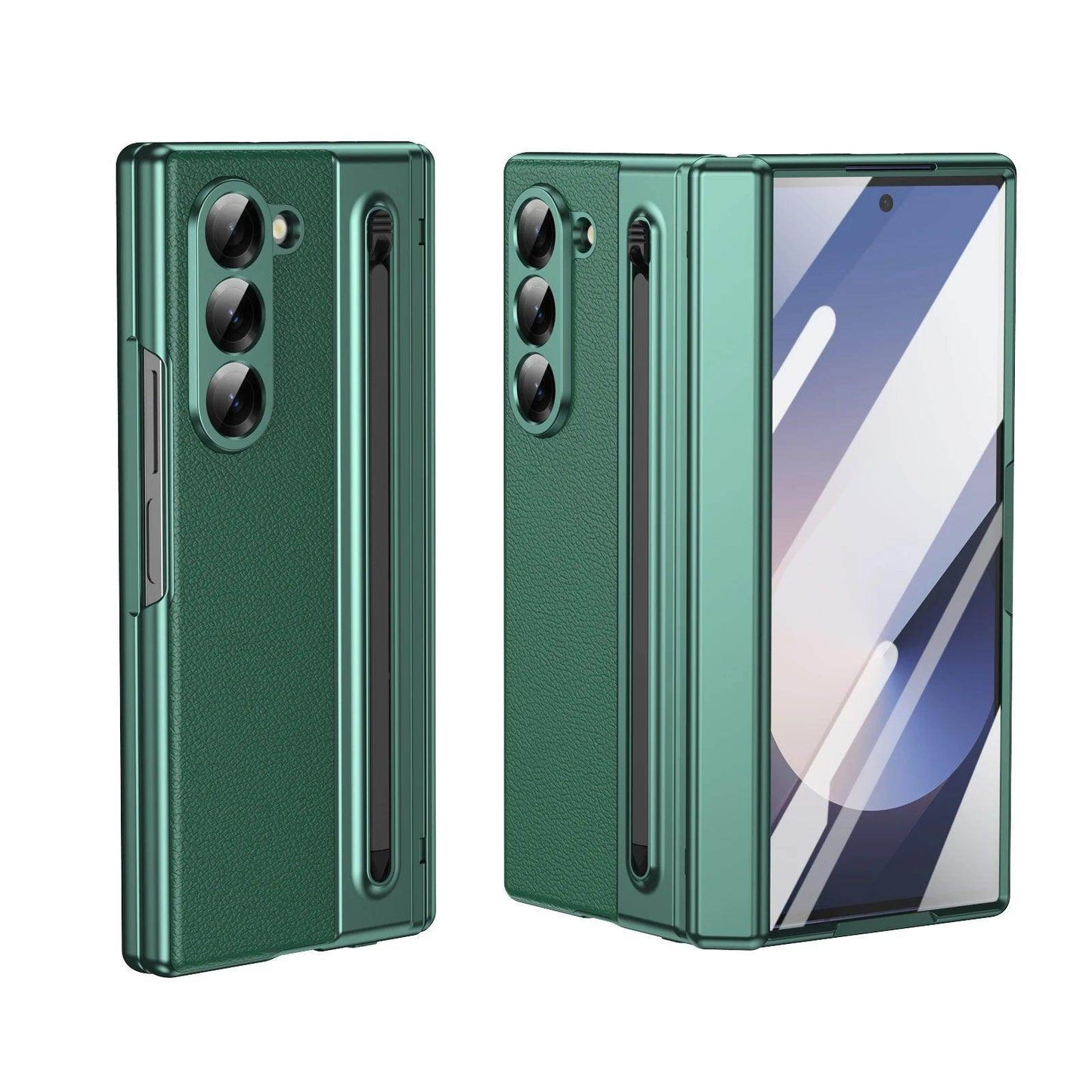 Luxury Leather Hinge Phone Case For Samsung Galaxy Z Fold Series - FoldifyCase