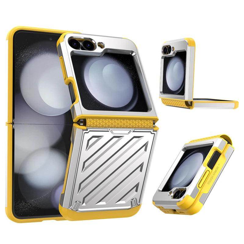 Electroplated Retractable Hinge Protective Case For Samsung Z Flip Series - FoldifyCase