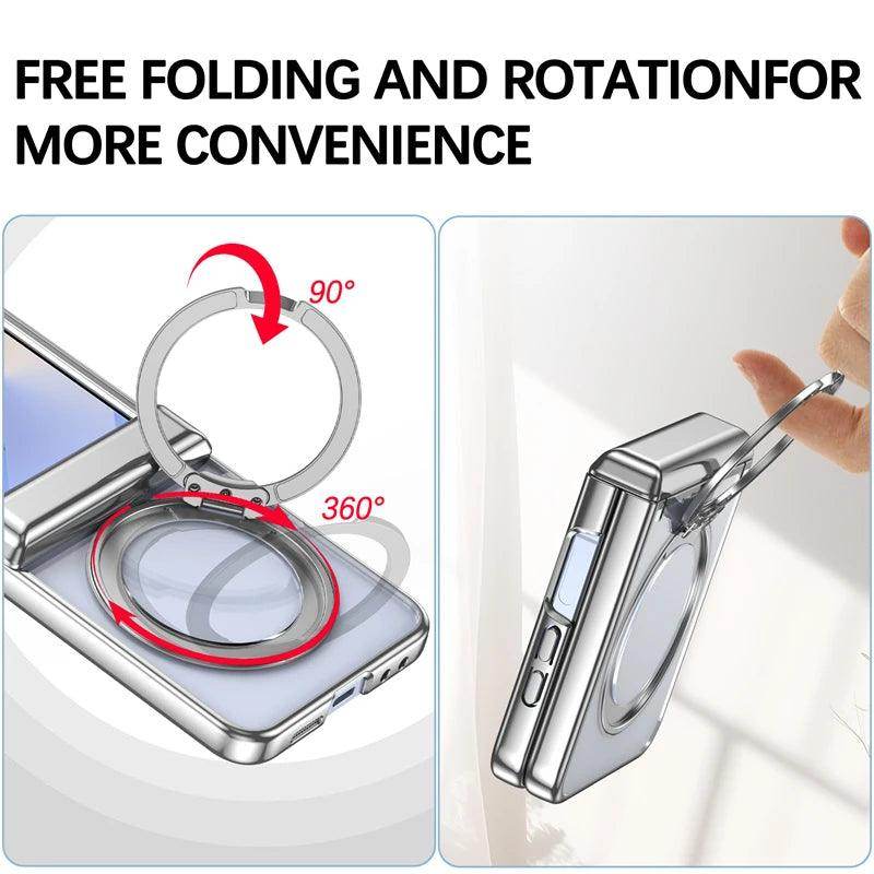 Luxury Plating Hinge 360°Magnetic Case For Samsung Galaxy Z Flip Series - FoldifyCase