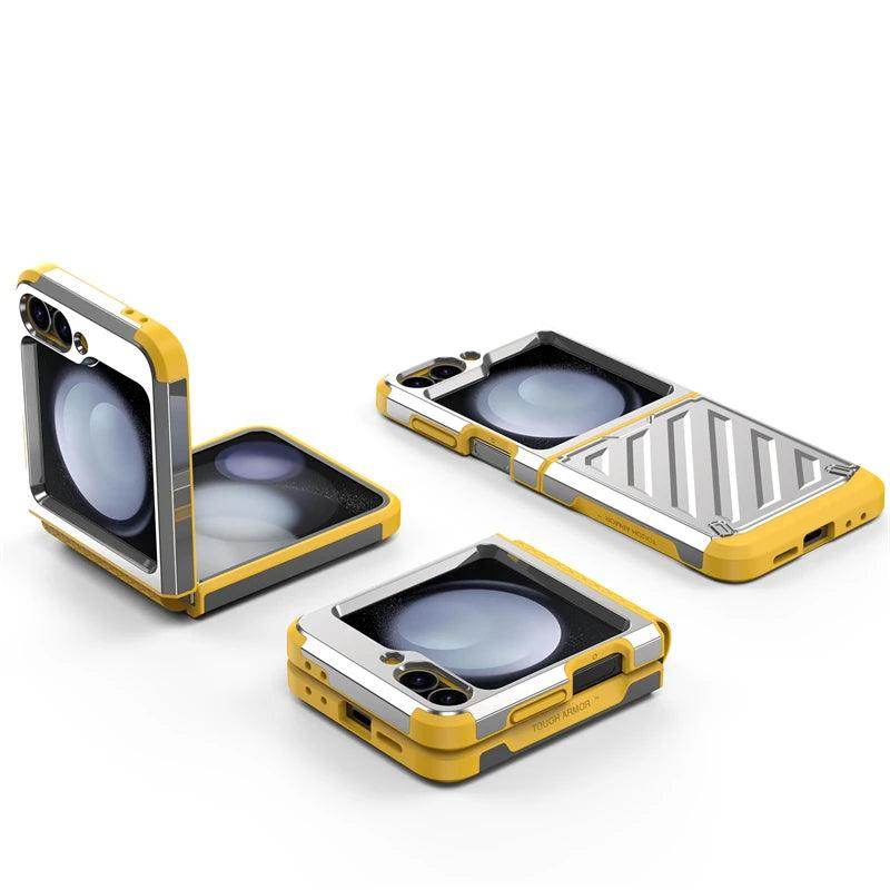 Electroplated Retractable Hinge Protective Case For Samsung Z Flip Series - FoldifyCase