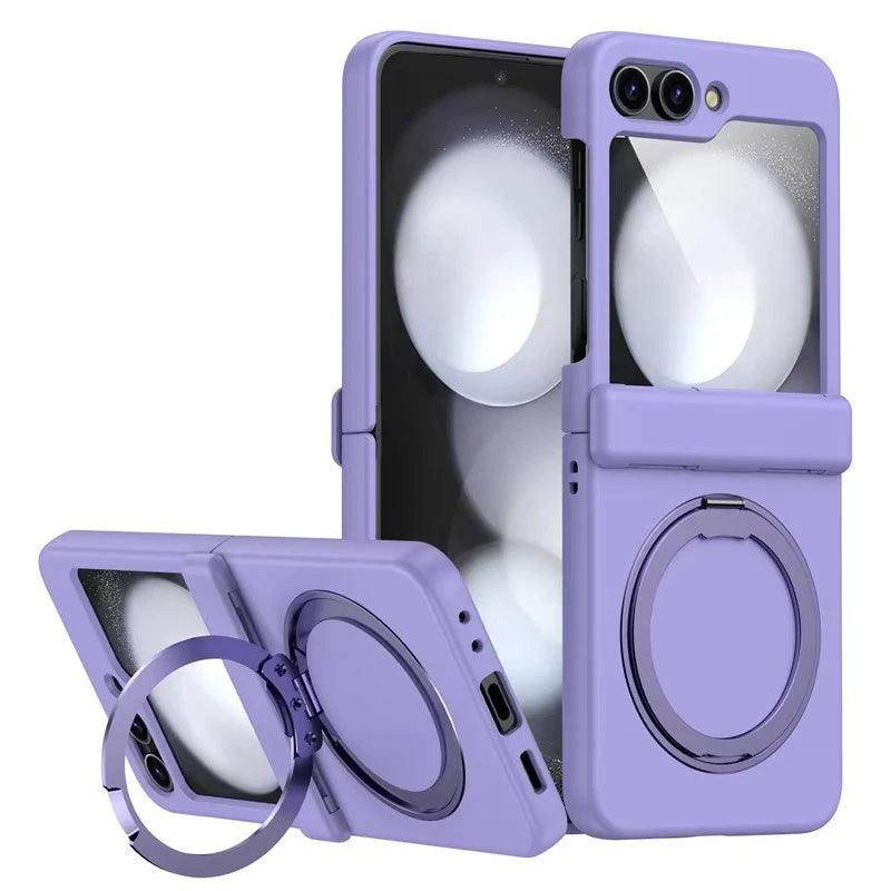 Luxury Plating Hinge 360°Magnetic Case For Samsung Galaxy Z Flip Series - FoldifyCase