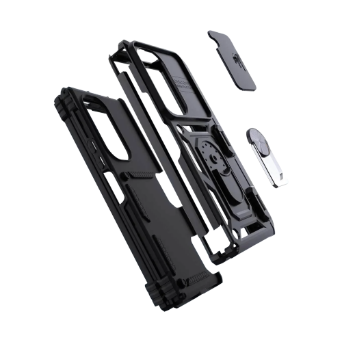 Sentinel H1 Galaxy Z Fold case feature diagram - finger grip