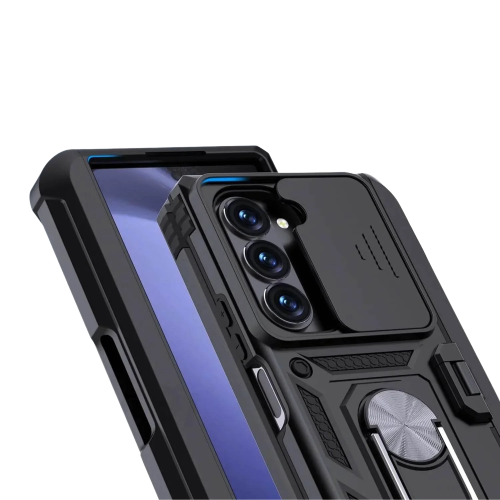 Sentinel H1 Galaxy Z Fold case feature diagram - multi-angle kickstand
