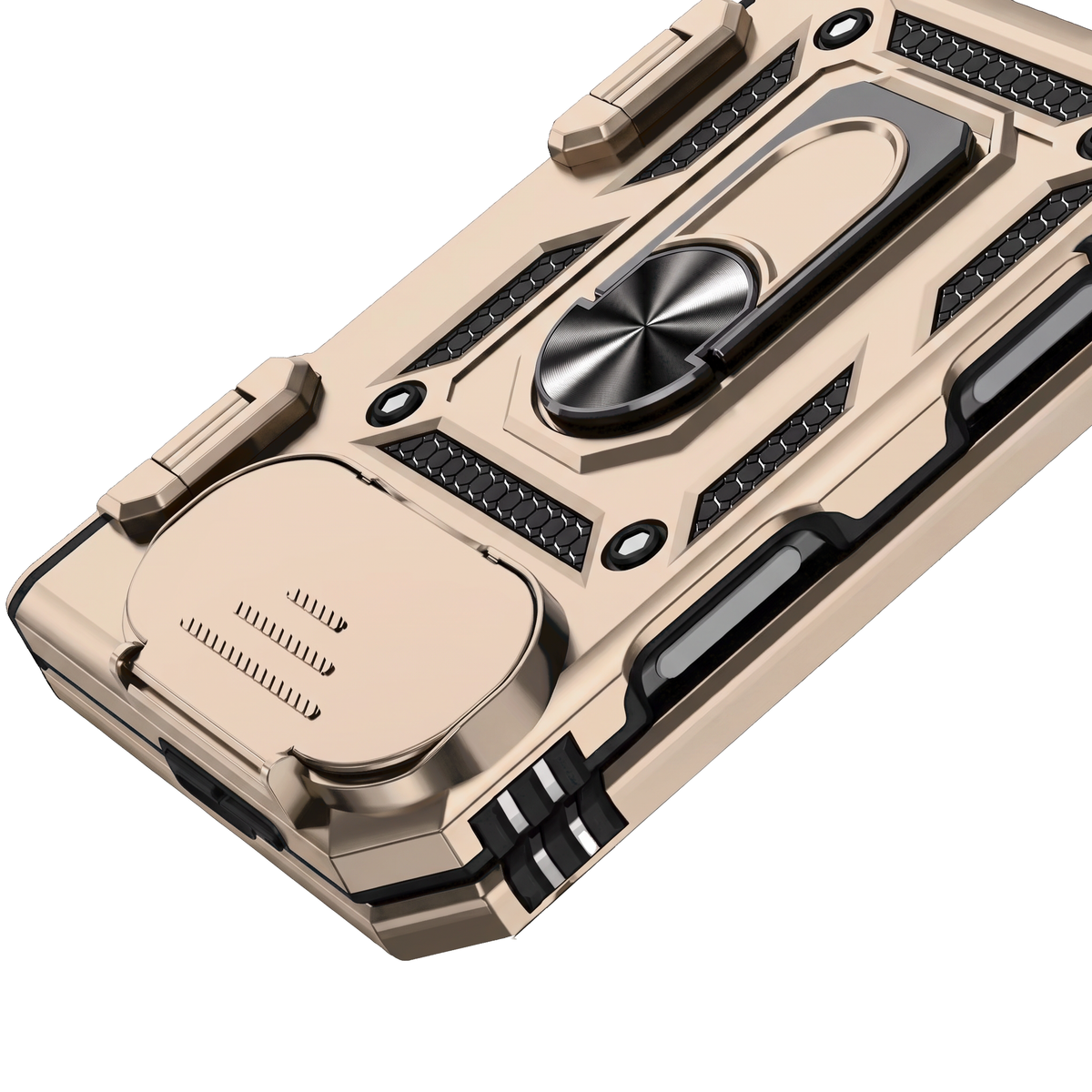 Sentinel H1 iPhone Duo rugged case in Gold - military-grade drop protection with reinforced corners