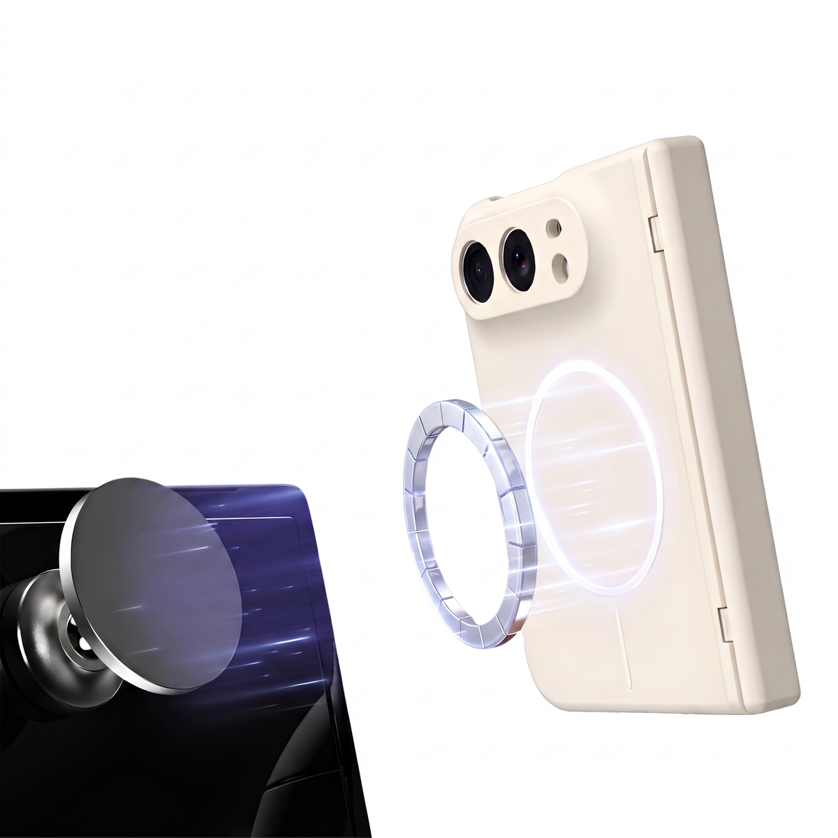 Spineguard P1 iPhone Fold car magnetic mount - White